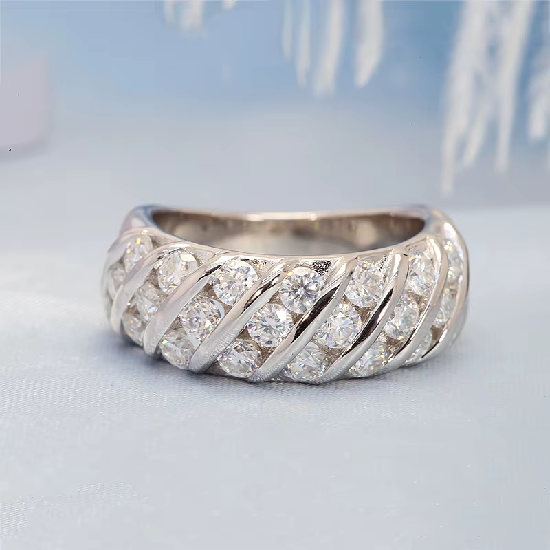 Modern 2.4CTW Lab-Grown Diamond Halo Engagement Ring in 14K White Gold