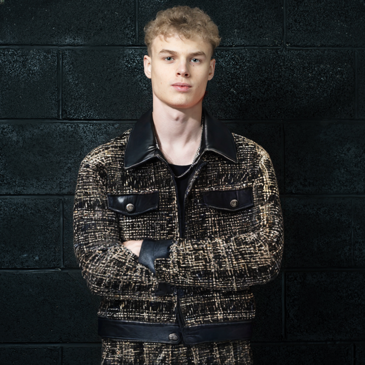 Men’s Quilted Leather Jacket – Premium Spring Autumn