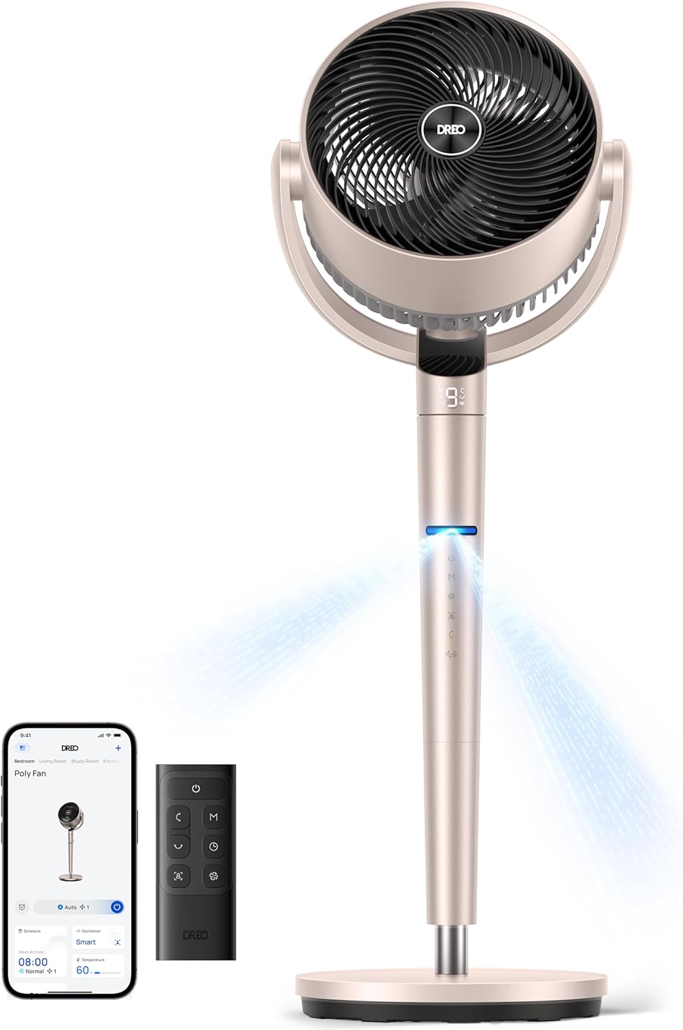 New Smart Wi-Fi Pedestal Fan with 3D Oscillation