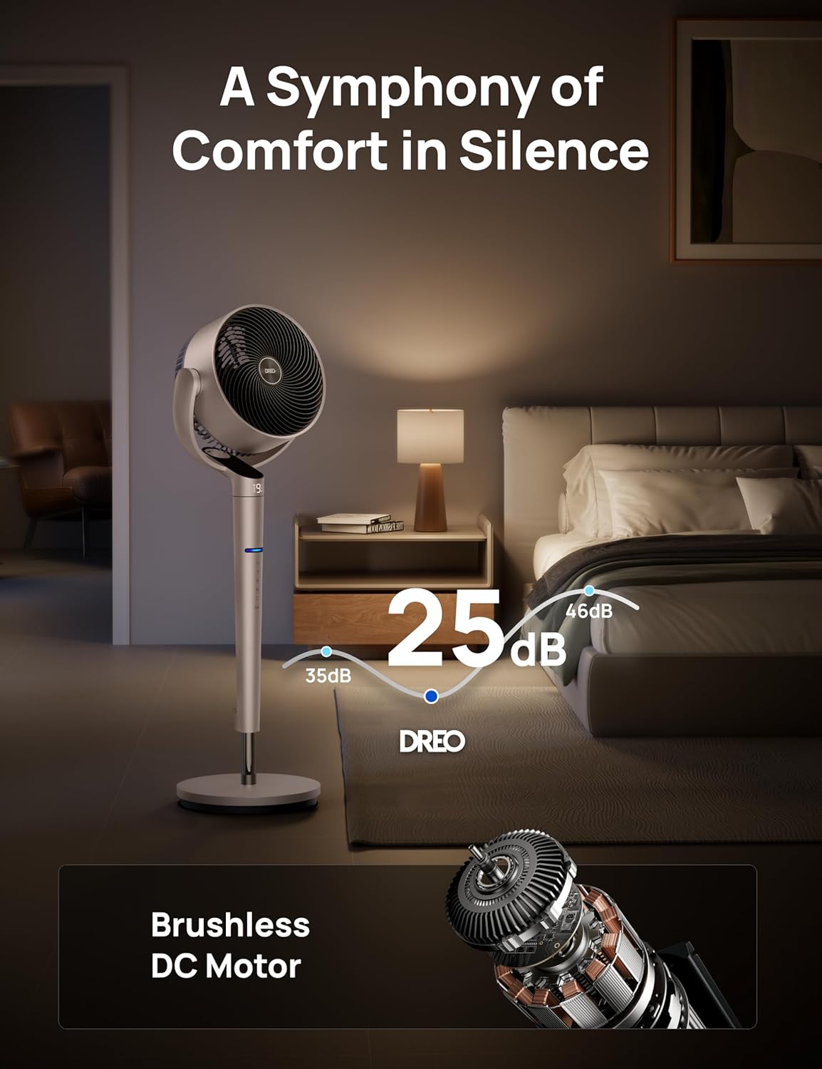 New Smart Wi-Fi Pedestal Fan with 3D Oscillation