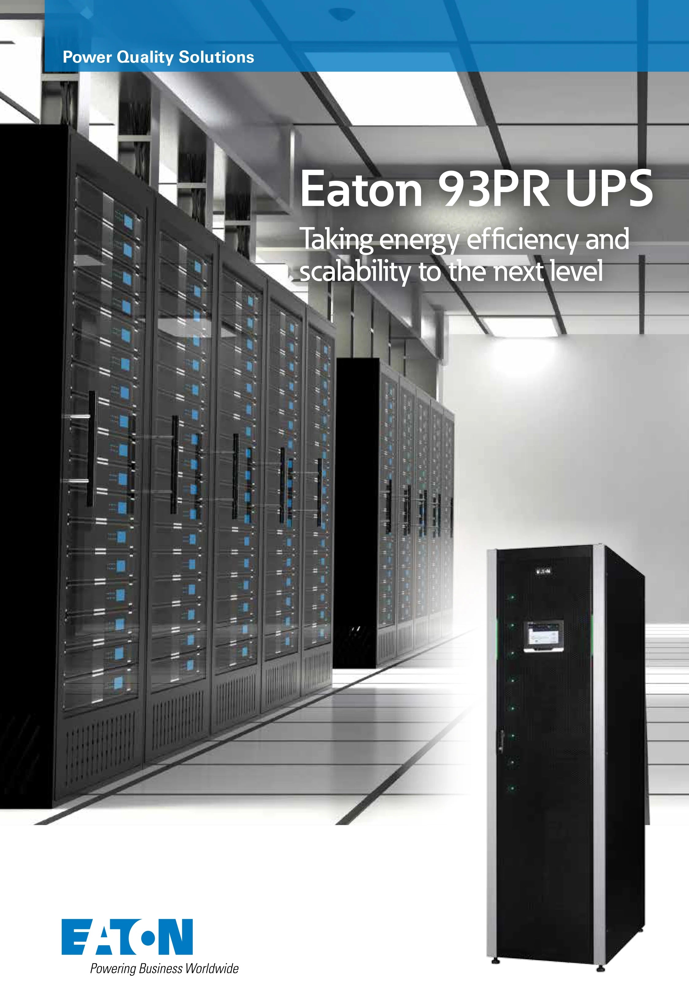 Premium Eaton Rechenzentrums-USV 93PR-Serie 15 kW - 80 kW 380/400/415 V