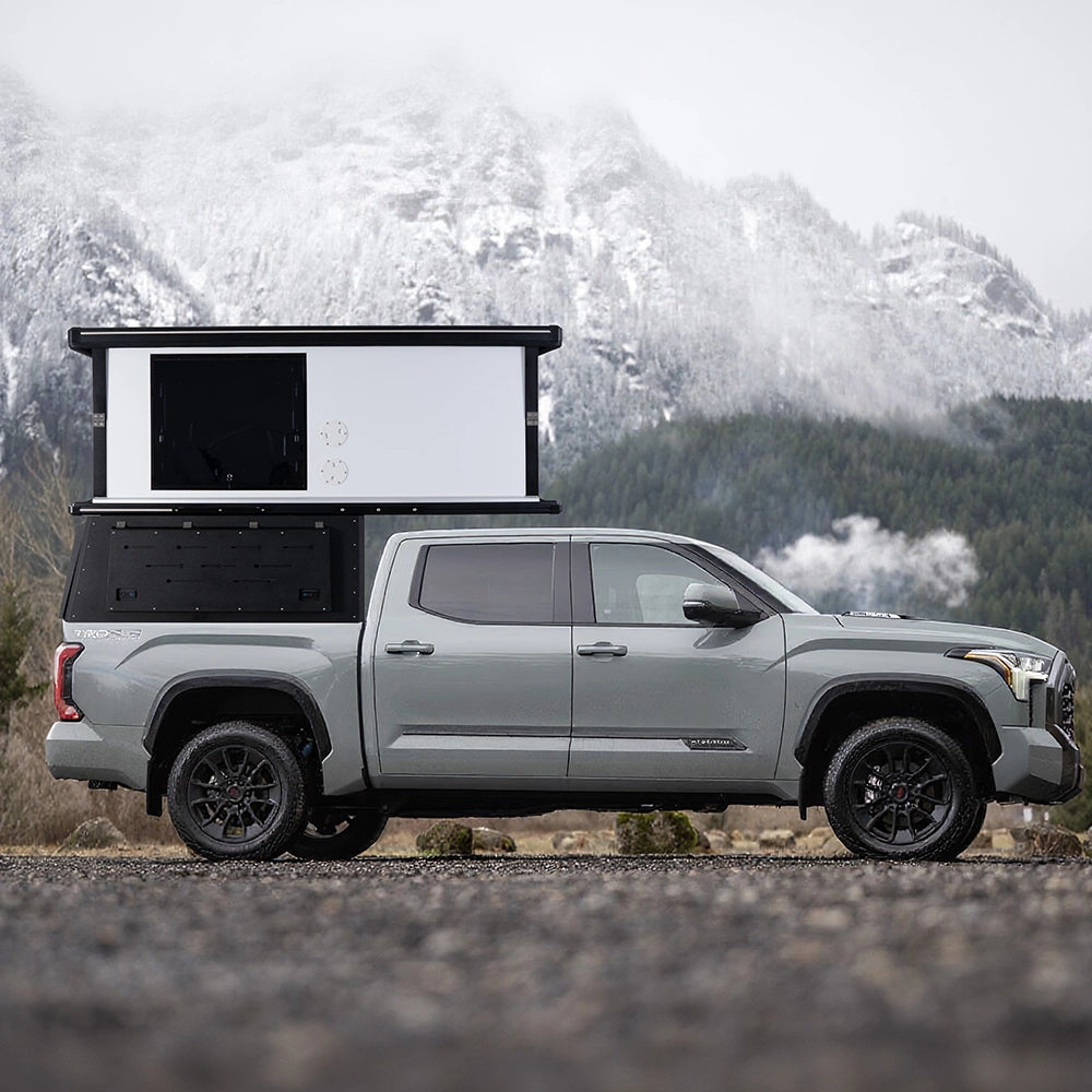 Vintage Off-Road Caravan, RV Australian-Style Pickup Truck Camper