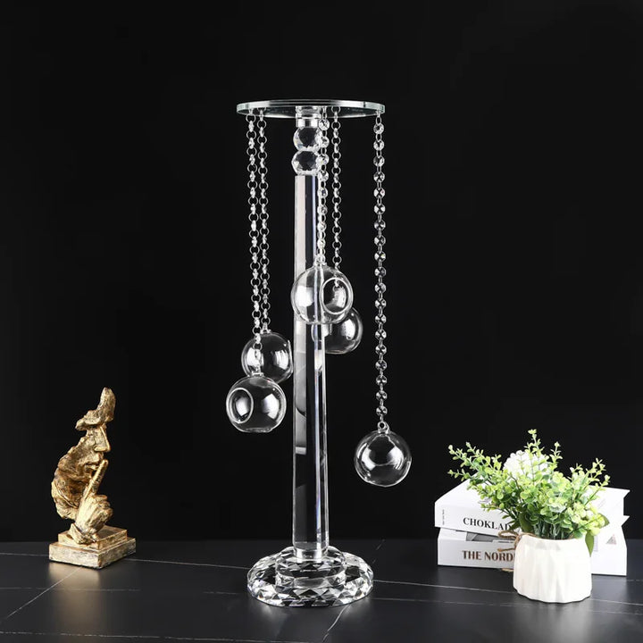 Exquisite Crystal Candlestick Centrepiece for Luxury Banquets