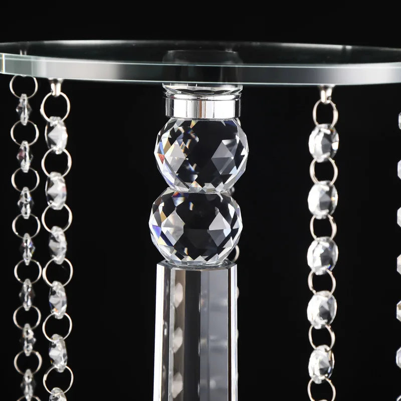 Exquisite Crystal Candlestick Centrepiece for Luxury Banquets