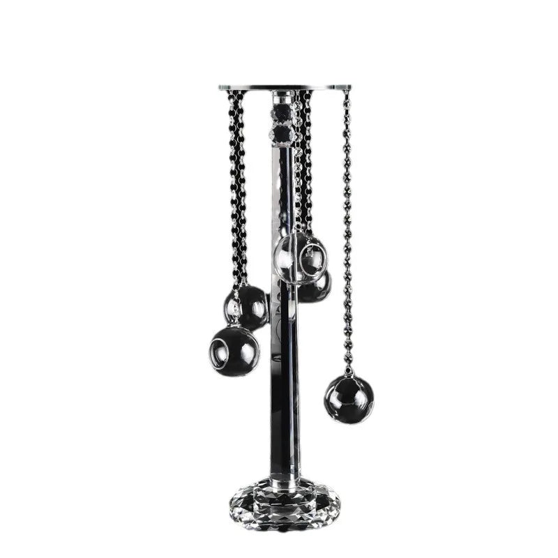 Exquisite Crystal Candlestick Centrepiece for Luxury Banquets
