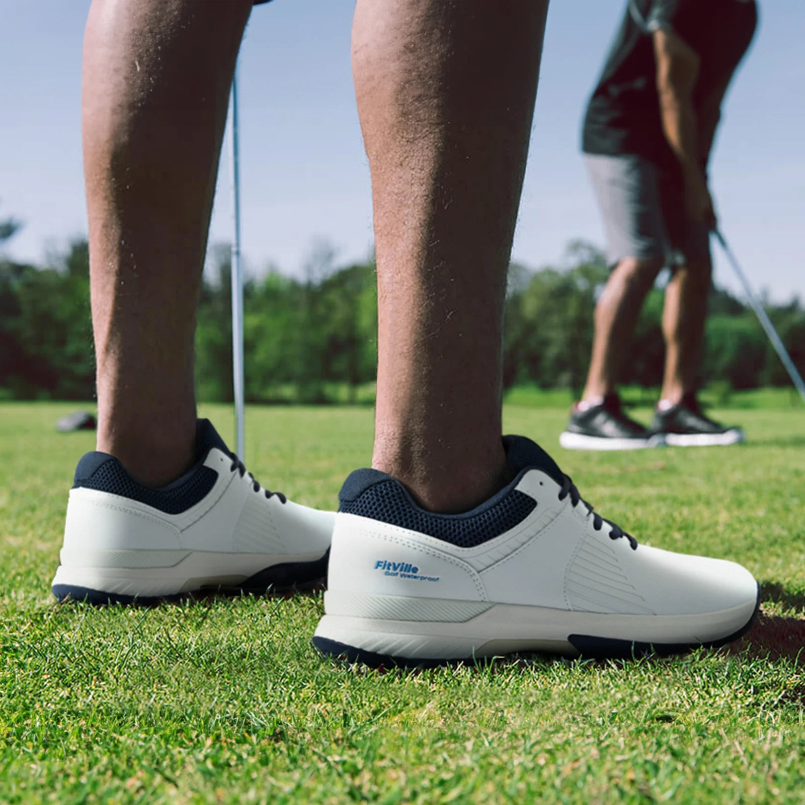 Modern Mens Waterproof Professional Golf Sneakers Arch Support & Non-Slip Grip