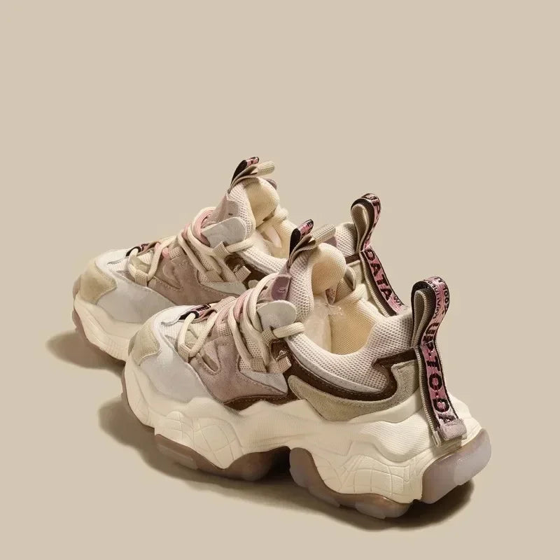 Women’s 5cm Height-Increasing Platform Sneakers - Thick Sole Shoes