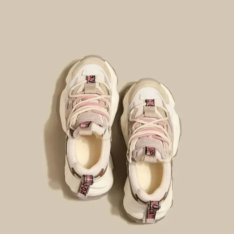 Women’s 5cm Height-Increasing Platform Sneakers - Thick Sole Shoes