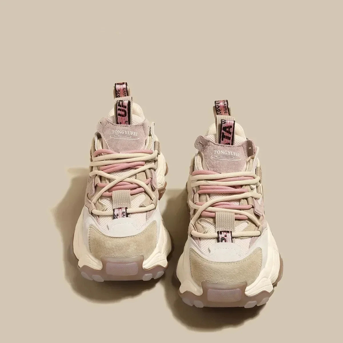 Women’s 5cm Height-Increasing Platform Sneakers - Thick Sole Shoes