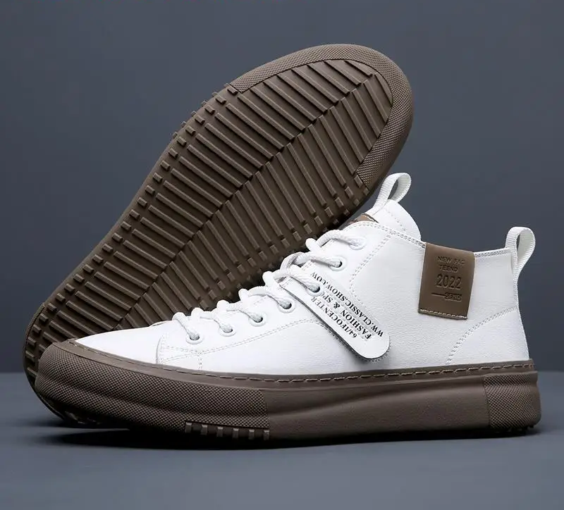 Men’s Anti Slip - Casual Leather Sneakers Breathable Outdoor Walking Shoes