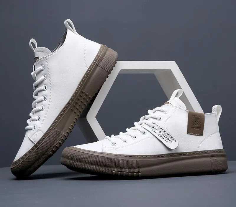 Men’s Anti Slip - Casual Leather Sneakers Breathable Outdoor Walking Shoes