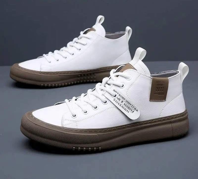 Men’s Anti Slip - Casual Leather Sneakers Breathable Outdoor Walking Shoes
