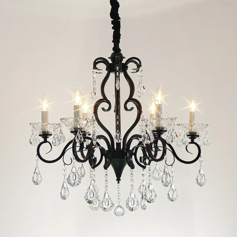 French-Style Luxury Crystal Chandelier – Living Room lamp; Dining Light