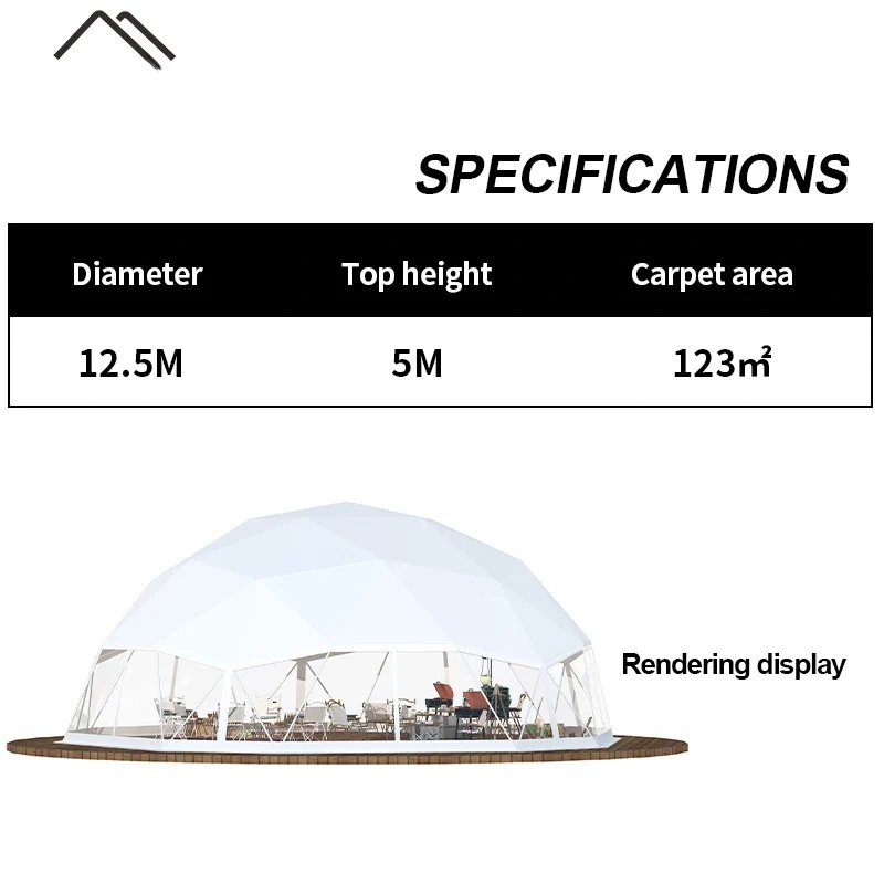 Modern Glamping Outdoor Waterproof Luxury Tent Hotel Resort Living