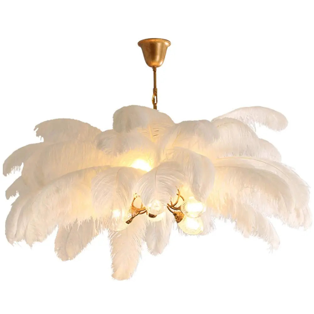 Luxury Feather Chandelier Light Cloud Pendant 