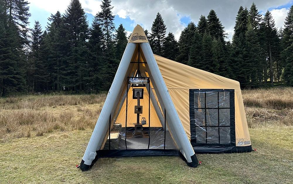 Luxury Family Portable Canvas Inflatable Cabin Tent