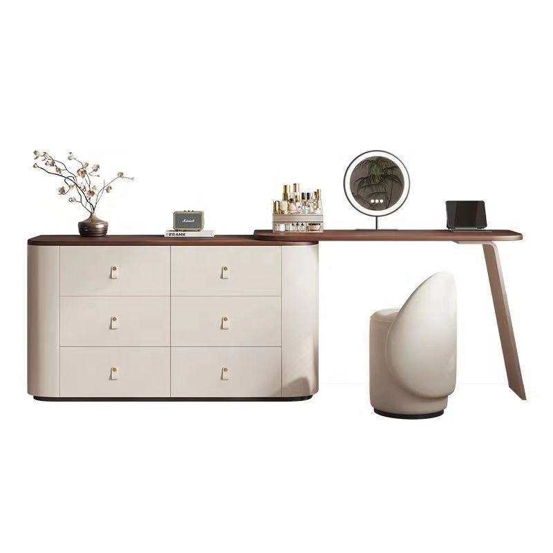Smart Modern Dressing Table – Multi-Functional Princess Vanity with Mirror