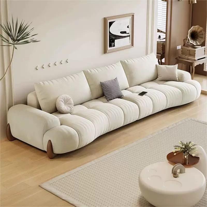 New Living Room Family Sectional Sofa Set with Velvet Fabric