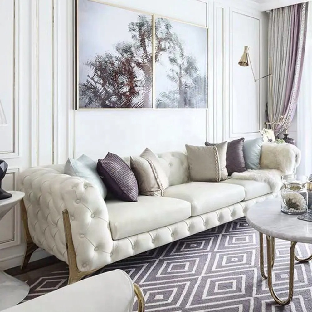 Premium Luxury Sectional Sofa Set – Modern Italian Living Room & Restaurant Furniture