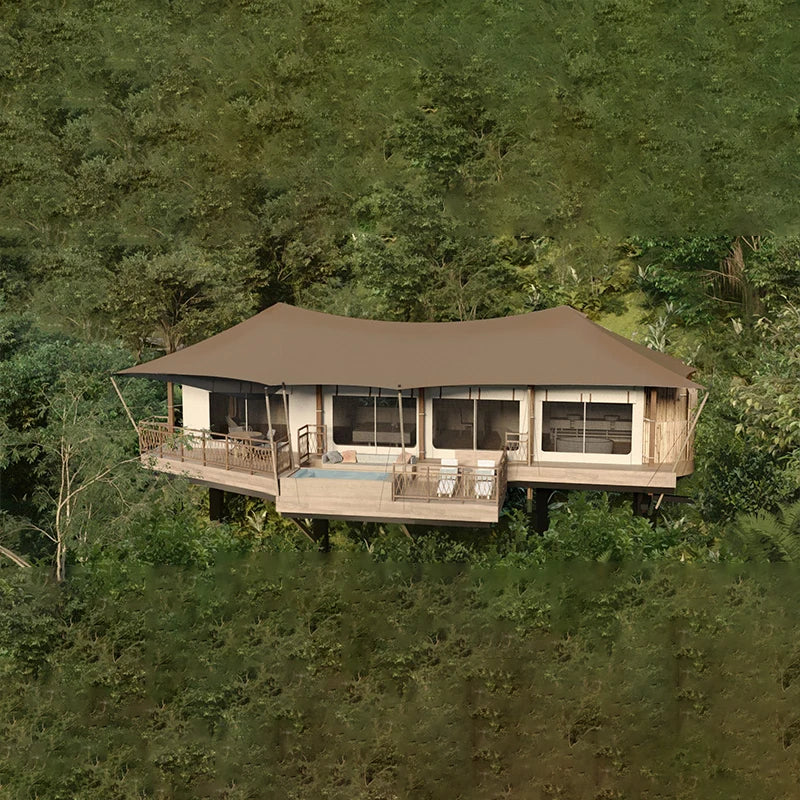 Architectural Grade Glamping Luxury Outdoor Safari Tents House with Bathroom