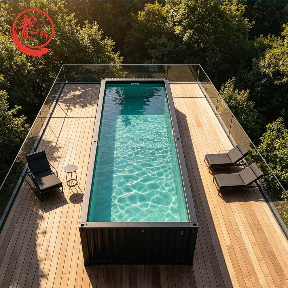 New 20ft Fiberglass Container Swimming Pool - Deep Moveable Dive Training Pool