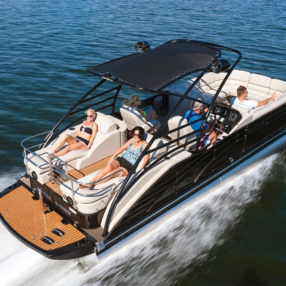 New Modern Aluminum Pontoon Boat Fishing Cruising Party