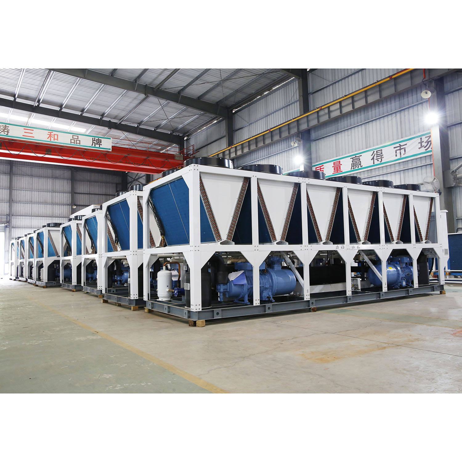 New 150HP Air-Cooled Industrial Screw Chiller Unit | 200–1200kW High-Capacity Refrigeration System