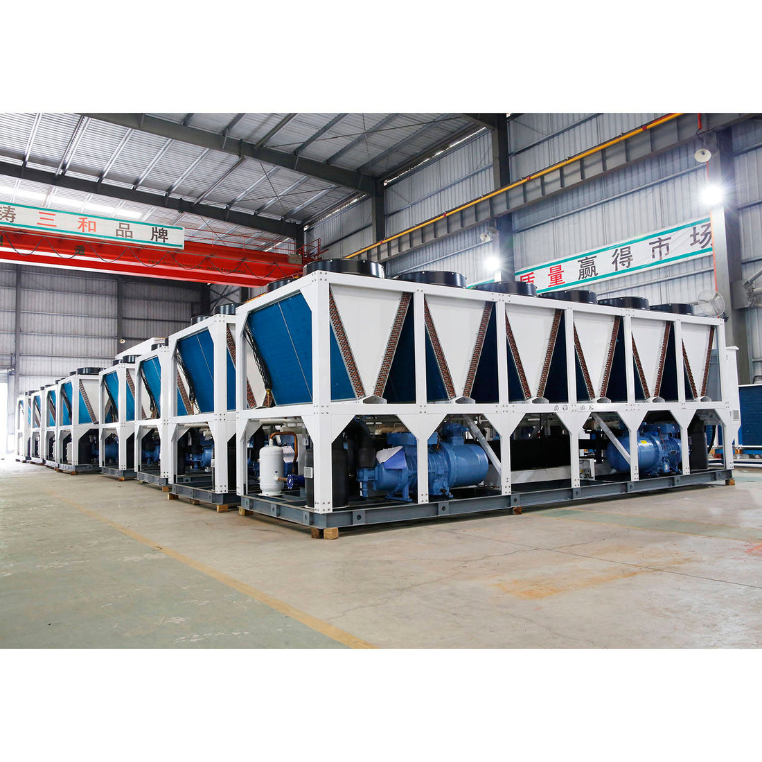 New 150HP Air-Cooled Industrial Screw Chiller Unit | 200–1200kW High-Capacity Refrigeration System
