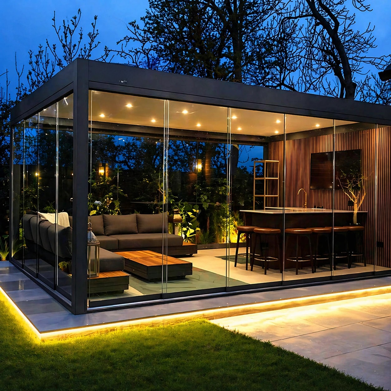 Luxury Bioclimatic Aluminum Pergola Gazebo for Modern Outdoor Living
