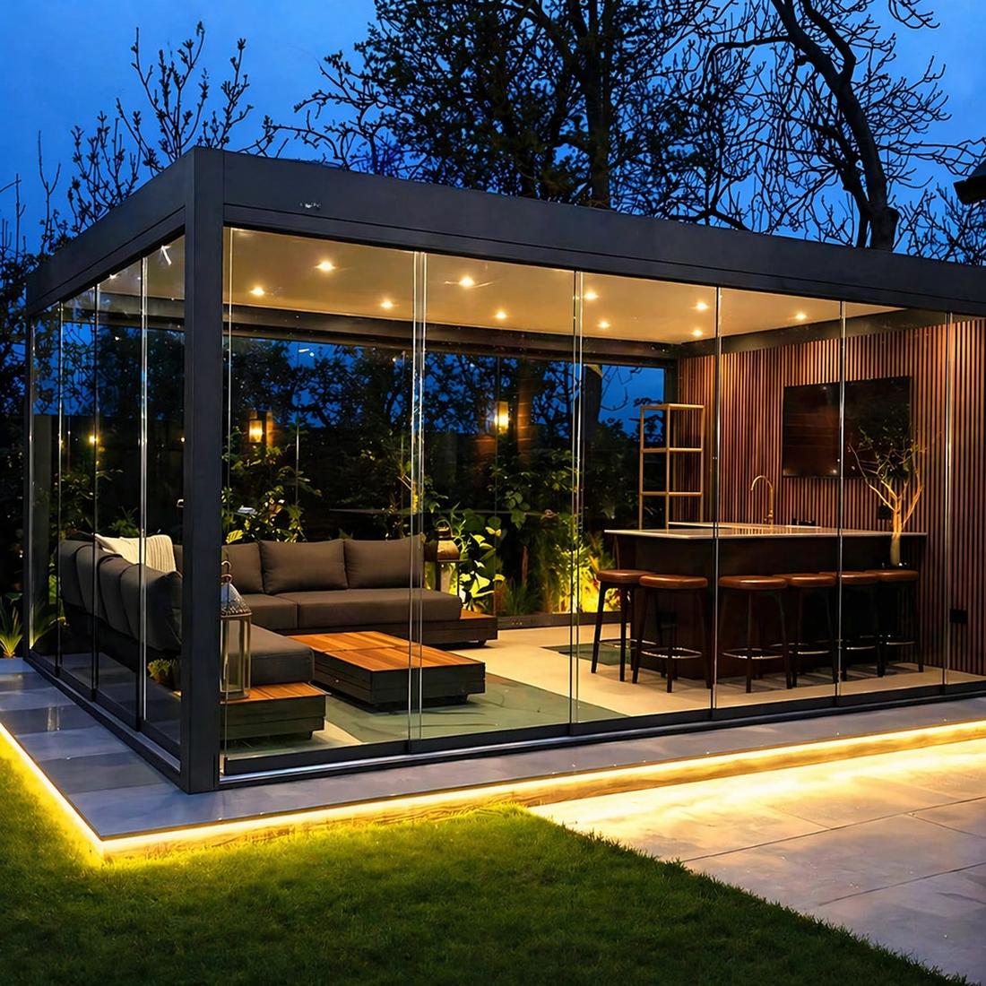 Luxury Bioclimatic Aluminum Pergola Gazebo for Modern Outdoor Living