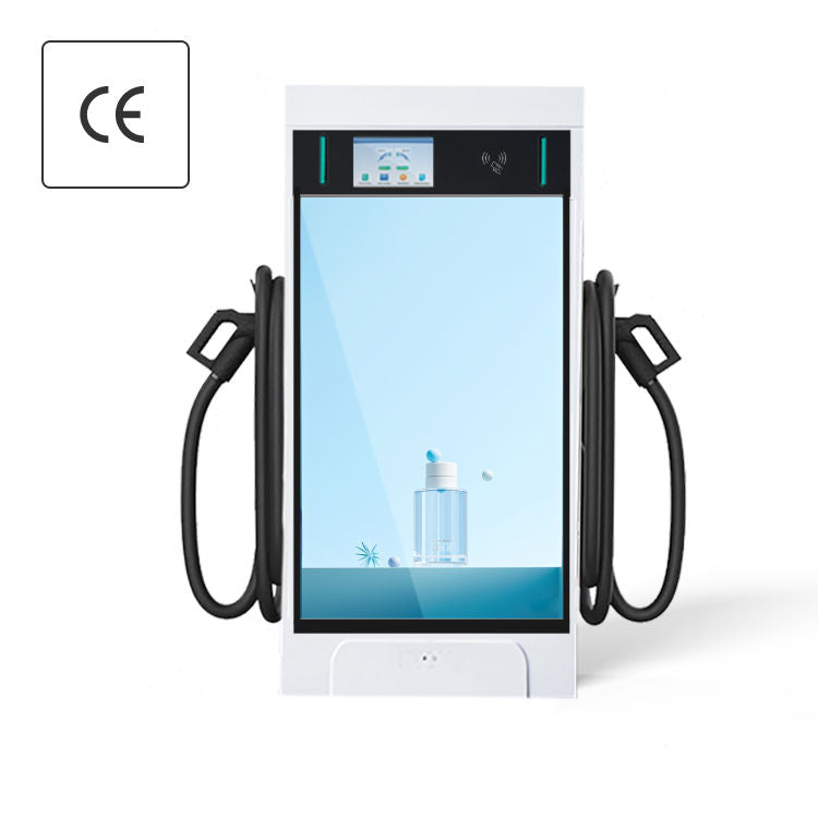 New CE Certified DC EV Charger 80kW | Fast EV Charging Station with Advertising Screen