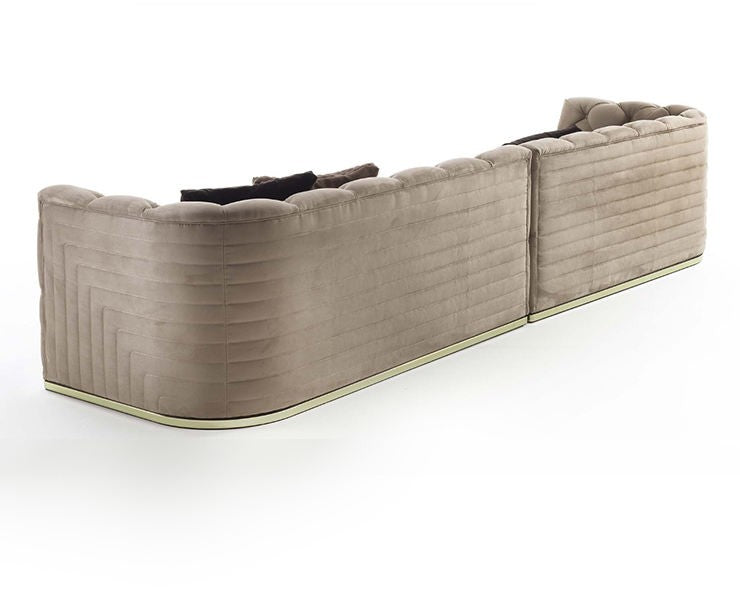 Luxury Grey Chesterfield Leather Sofa Set – Classic Modern Living Room Seating Furniture