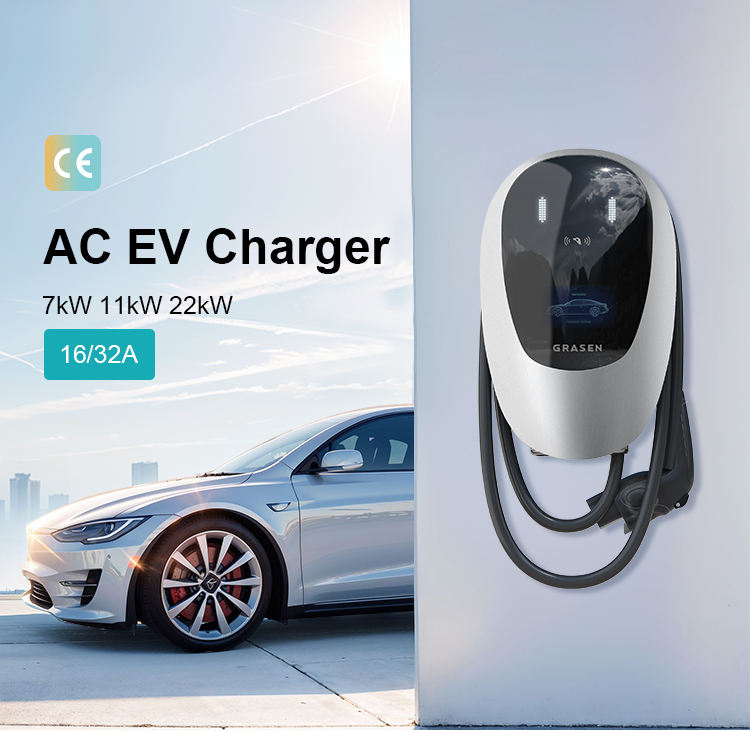 Smart Home Use AC EV Charger Type 2 - CE EV Charging Station with WiFi APP Control