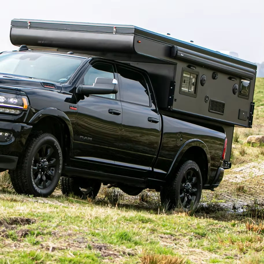 Vintage Off-Road Caravan, RV Australian-Style Pickup Truck Camper