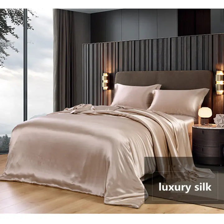 Premium 30MM 100% Mulberry Silk Duvet Bed Cover Set