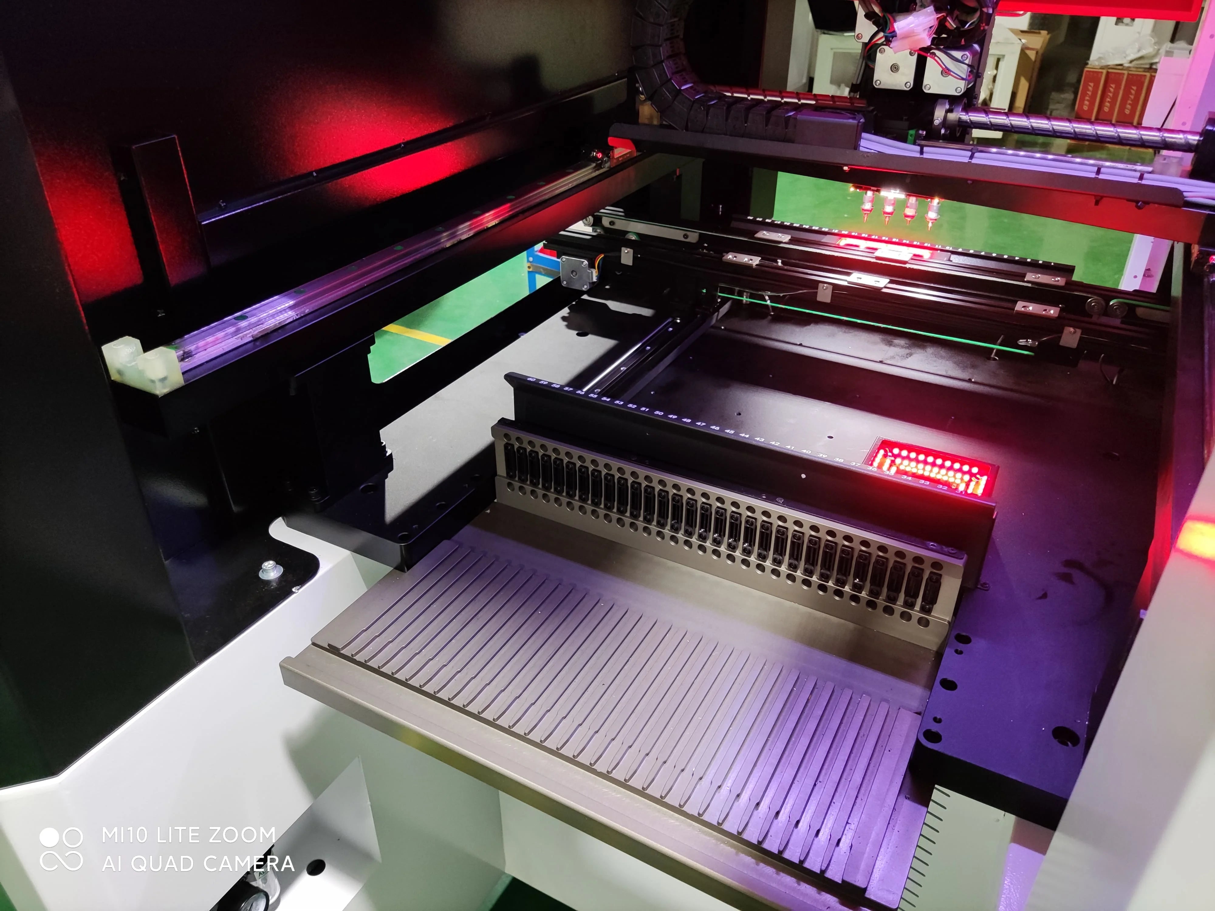 HWGC HW-DSQ800-120F with CE Certificate Double Sided SMT Assembly LED Chip Mounter Machine Vision BGA Pick and Place Machine