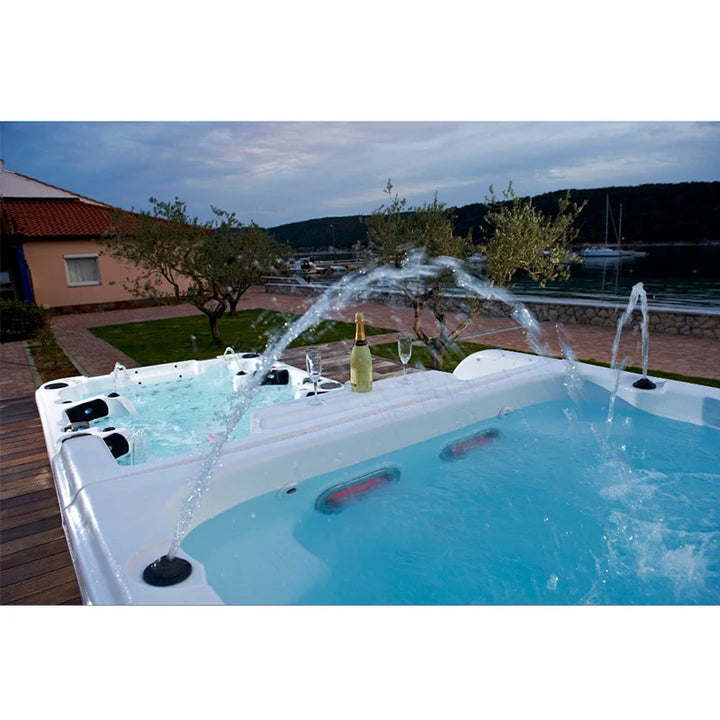 New Multipurpose 8M Freestanding Swim Spa Massage Pool 