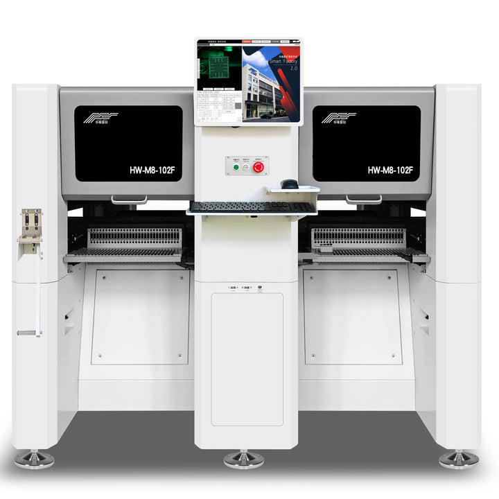 HWGC HW-DSQ800-120F with CE Certificate Double Sided SMT Assembly LED Chip Mounter Machine Vision BGA Pick and Place Machine