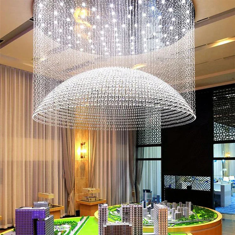 italian Luxury  Indoor Hotel LobbyHome Large LED Chandelier