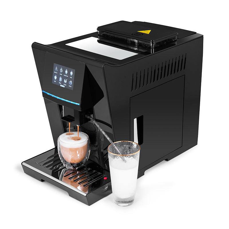 New Fully Automatic Bean to Cup Cappuccino Latte Long Espresso Coffee Machine