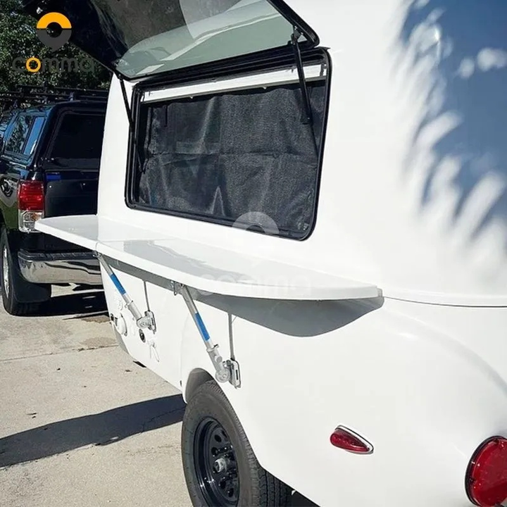 Modern Mini Camper Caravan – Teardrop Camping Pod with Bathroom | Compact Off-Road RV Trailer