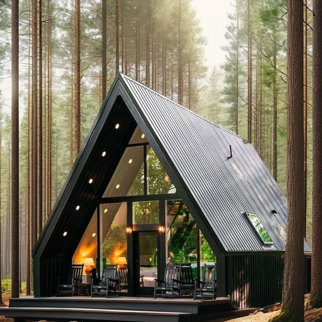 Modern Prefab Luxe House Galvanized Steel Luxe House Villa