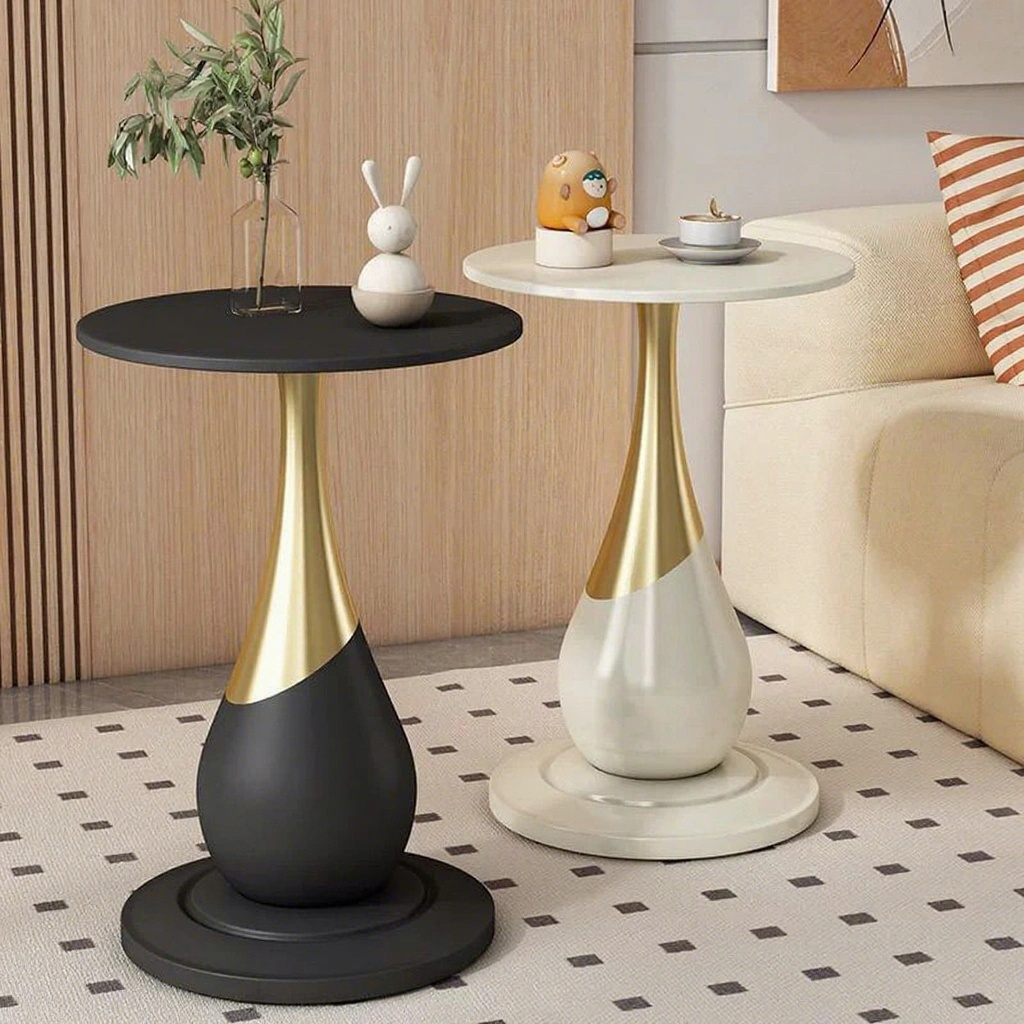 Modern Minimalist Iron Coffee Table Living Room Luxury Design Side Table