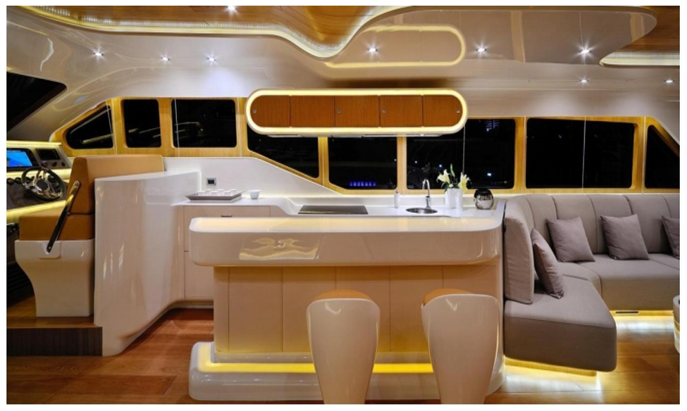 Supper Luxury Hot Sale 75 ft Fiberglass Personal Luxury Yacht for Sport and Leisure