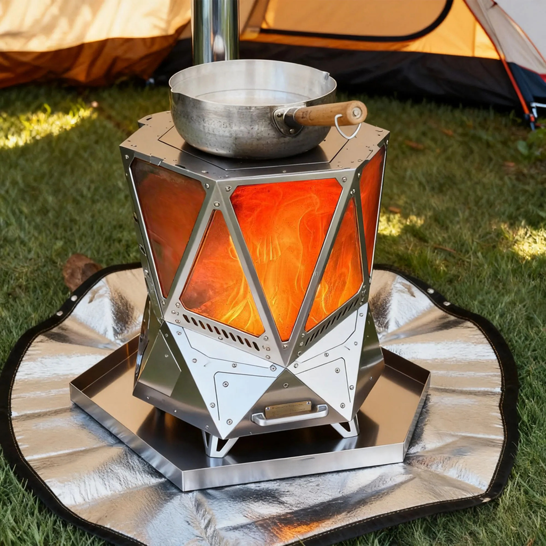 Premium New Smokeless Wood Pellet Stove – Large Capacity - Camping & Outdoor Heating Stove