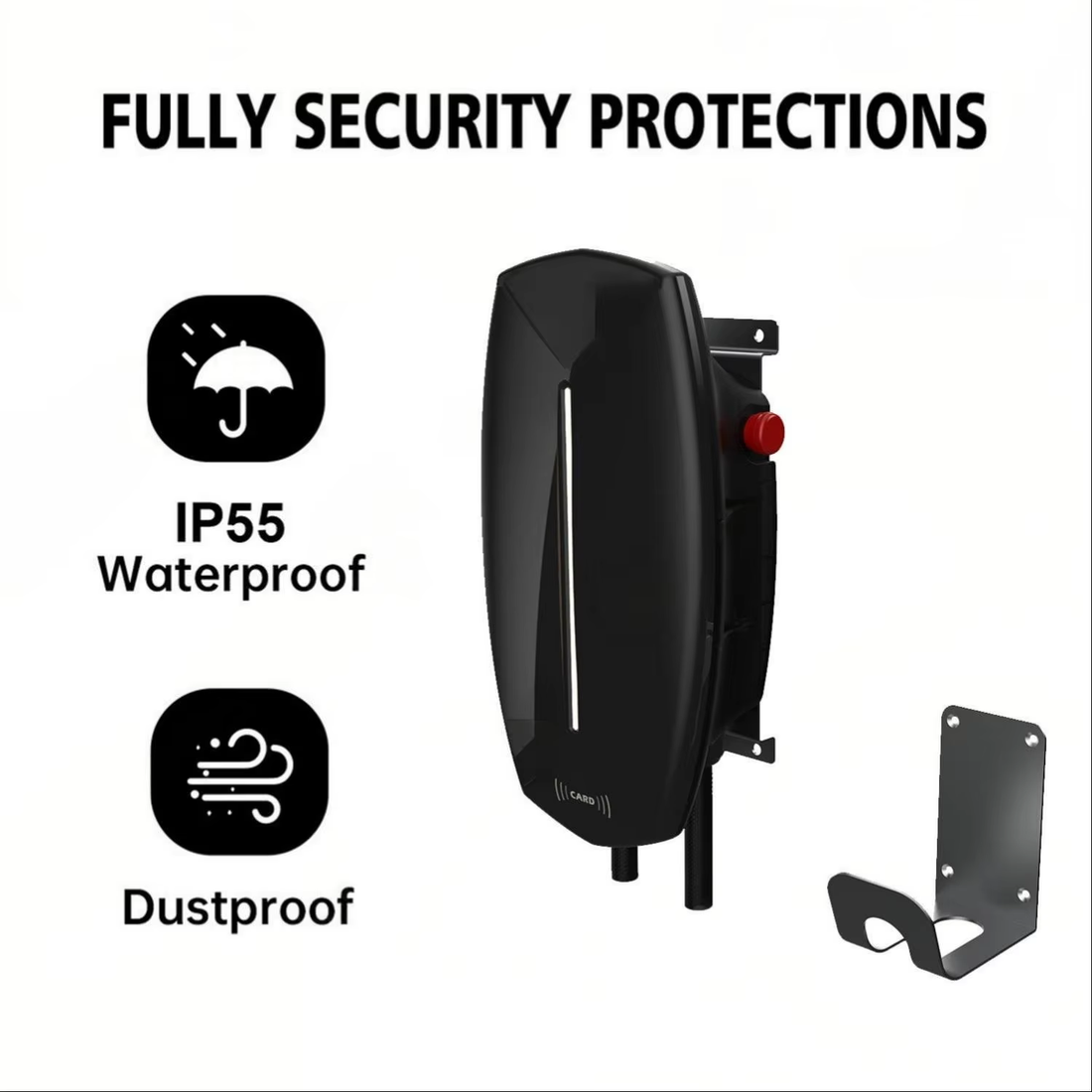 New Waterproof Wall-Mounted Smart EV Charger 3.5kW – OCPP Enabled AC Charging Station