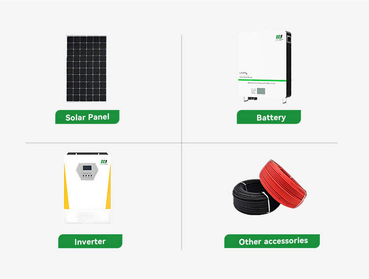 Modern Smart Home Hybrid  Solar Power System - Complete Solar Energy Unit