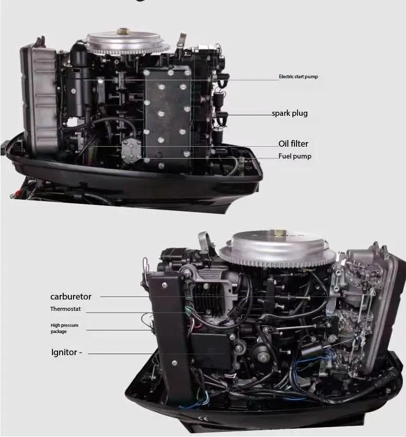 New Parsun Power 2 Stroke 90Hp 3-Cylinder Outboard Motor Engine