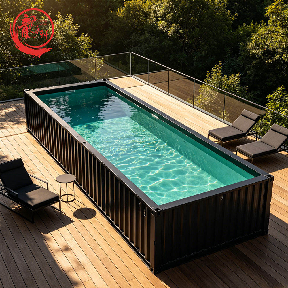 New 20ft Fiberglass Container Swimming Pool - Deep Moveable Dive Training Pool