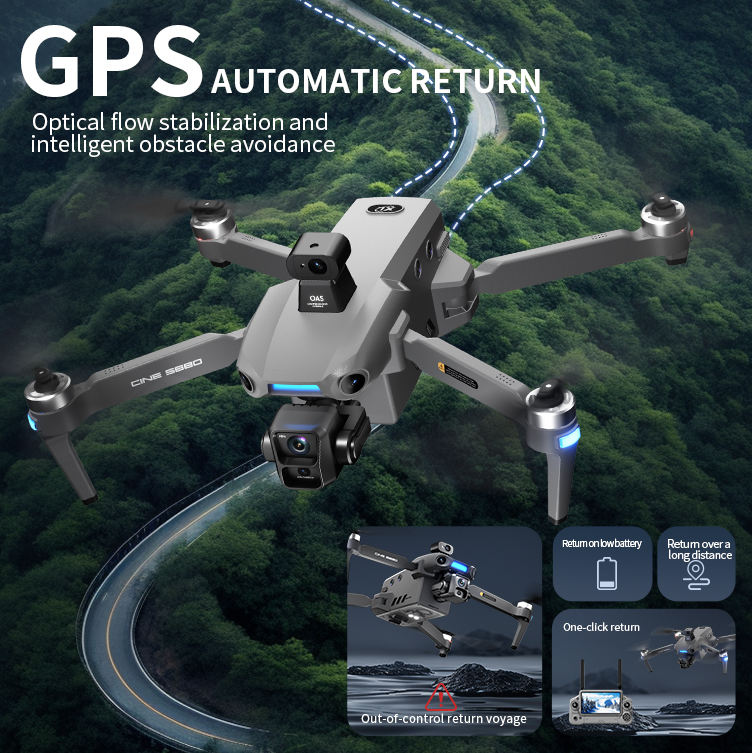 S880 Pro MAX Omnidirectional Obstacle Avoidance GPS Multipurpose Drone